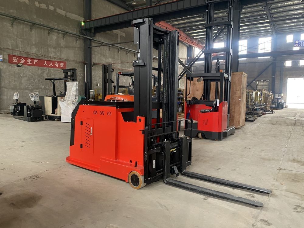 5.5 km/h Travel Speed 3 Way Electric Pallet Stacker with Lever Operation Brake Mode